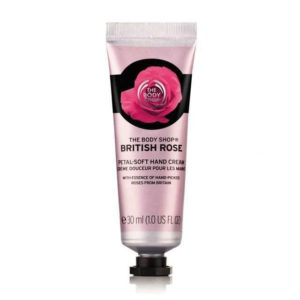 3. แฮนด์ครีม ยี่ห้อ The Body Shop British Rose Petal Soft Hand Cream